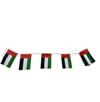 علم عاصفة الإمارات، سلسلة أعلام لتزيين البارات الرياضية، 20 علماً، المقاس 14x21 سم، طول 5 أمتار - view 2